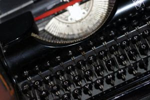 En gammal skrivmaskin
