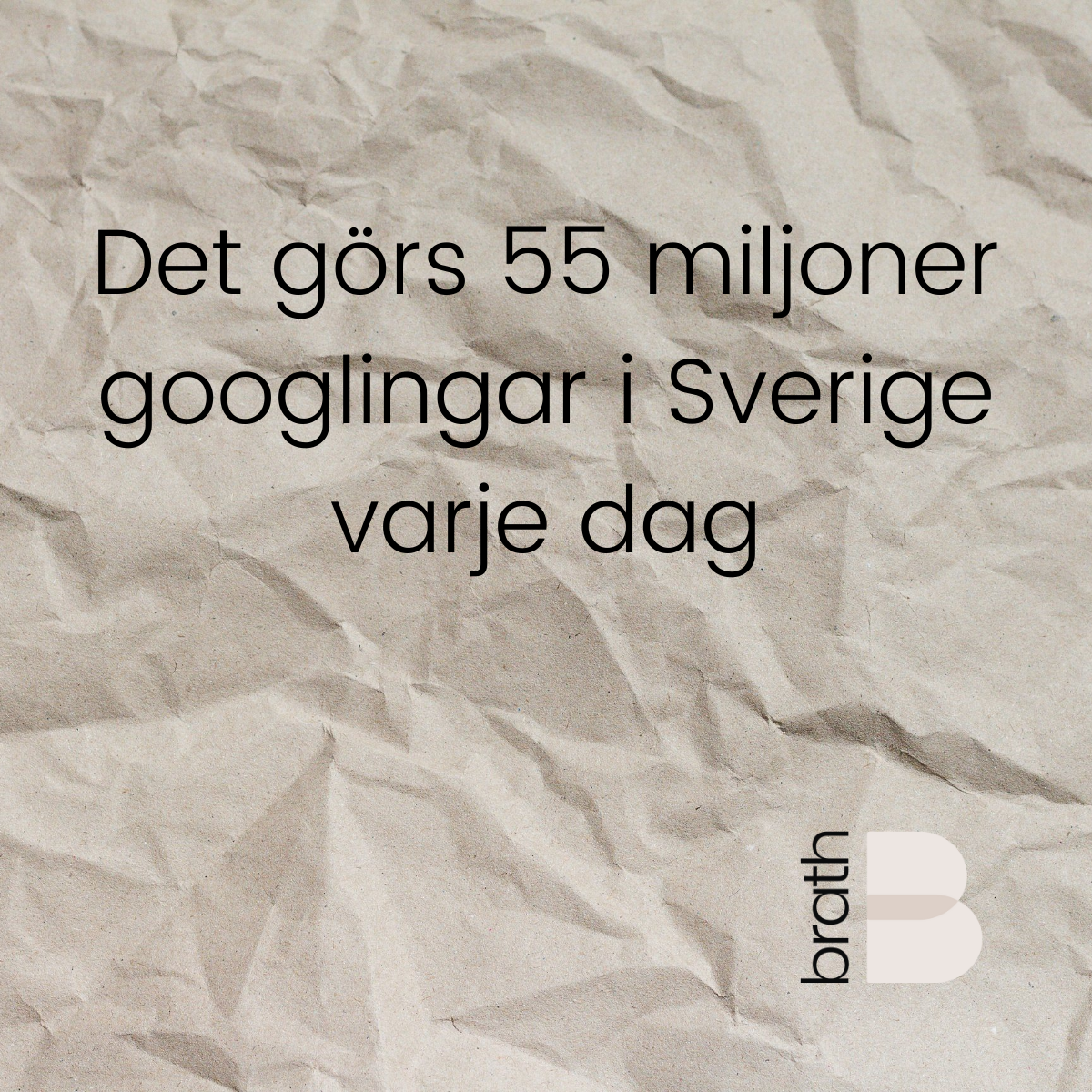 Det görs 55 miljoner googlingar i Sverige varje dag